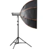 Walimex pro Octagon Softbox Plus Orange Line 120 cm - 900 x 1200 x 1200 mm - mit golden-silbernem Einsatz - schwarz-weiß - Fotografie Zubehör Studio Outdoor People Porträt