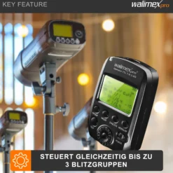 Walimex pro Operator TTL T-N kompatibel mit Nikon Kamera, Funk Fernbedienung und Funk Auslöser für Newcomer, Emerger, Campaigner, Stager und Mover 200/400 TTL