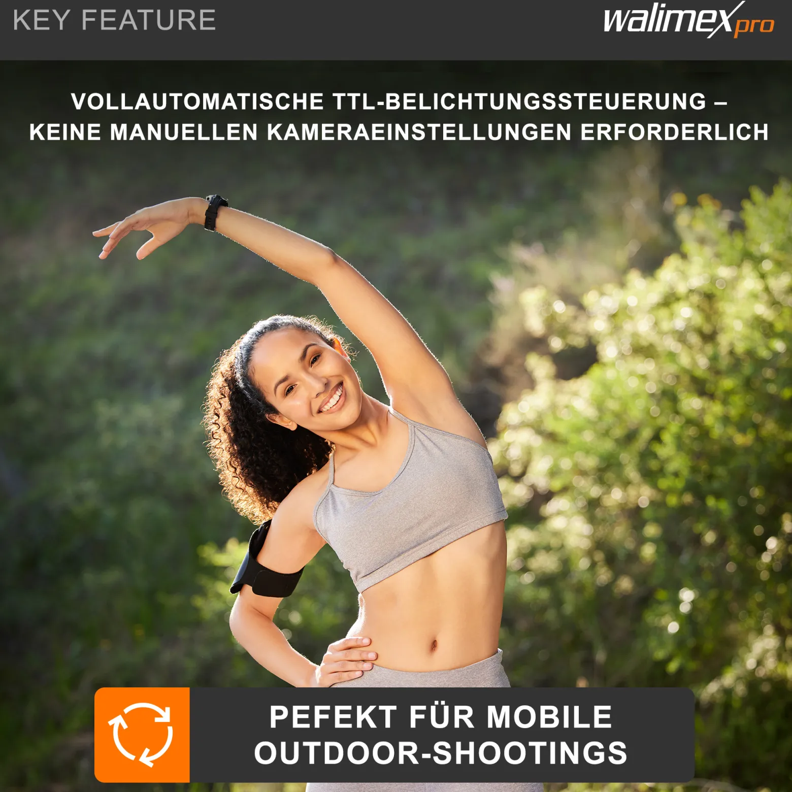 Walimex pro Operator TTL T-S geeignet für Sony Kamera, Funk Fernbedienung und Funk Auslöser für Newcomer, Emerger, Campaigner, Stager und Mover 200/400 TTL, Transmitter