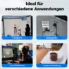 Walimex pro Parabol Reflexschirm schwarz/weiß Ø 129 cm + Diffusor – Lichtformer Set für Fotografie und Videografie