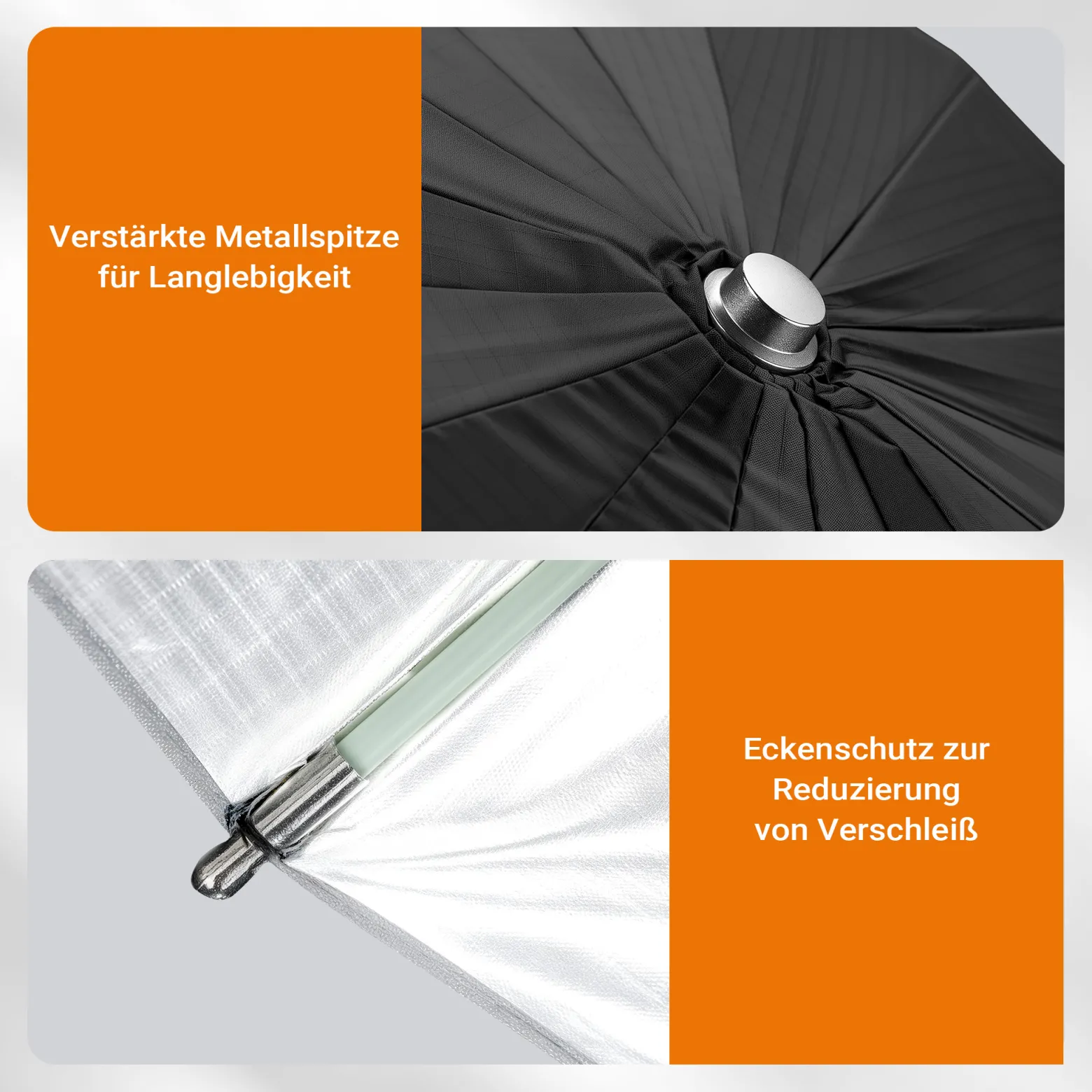 Walimex pro Parabol Reflexschirm schwarz/ weiß Ø 105 cm für weiches Licht