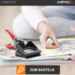Walimex pro Passbildstanze 35 x 45 mm, Fotostanze mit ergonomischem Griff, Handstanze für professionelle Passbilder, Stanze für saubere Schnittkanten