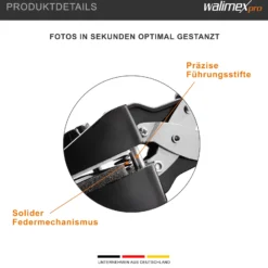 Walimex pro Passbildstanze 35 x 45 mm, Fotostanze mit ergonomischem Griff, Handstanze für professionelle Passbilder, Stanze für saubere Schnittkanten