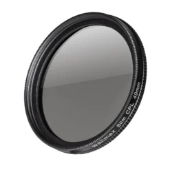 Walimex pro Polfilter zirkular slim 49 mm, Polarisationsfilter inkl. Schutzhülle, CPL Filter mit Metallfassung, Kamera Pol Filter für professionelle Aufnahmen