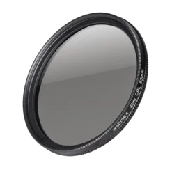 Walimex pro Polfilter zirkular slim 55 mm, Polarisationsfilter inkl. Schutzhülle, CPL Filter mit Metallfassung, Kamera Pol Filter für professionelle Aufnahmen