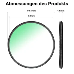 Walimex pro Polfilter Zirkular Slim Super DMC 58 mm, Polarisationsfilter mit 18-lagiger Beschichtung, CPL Filter mit 4,6 mm Slimfassung, Objektivfilter reduziert Reflexion und kräftigt Farben