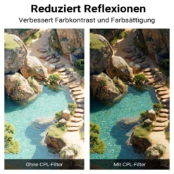 Walimex pro Polfilter Zirkular Slim Super DMC 82 mm, Polarisationsfilter mit 18-lagiger Beschichtung, CPL Filter mit 4,6 mm Slimfassung, Objektivfilter reduziert Reflexion und kräftigt Farben
