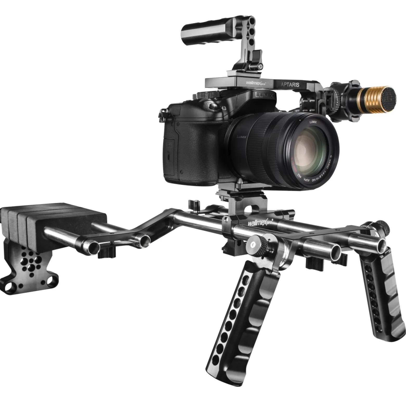 Walimex pro Rodmodul für Aptaris Cage-System - 15 mm Light Weight Support (LWS) Standard - Stangen Modul für Foto Video Zubehör Studio