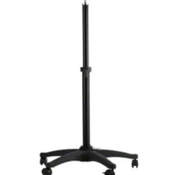Walimex pro Rollstativ für Windmaschine höhenverstellbar 70-110 cm, Lampenstativ mit 12 kg Traglast, mit 5/8 Zoll Spigot, fünf Rollen und Feststellbremse