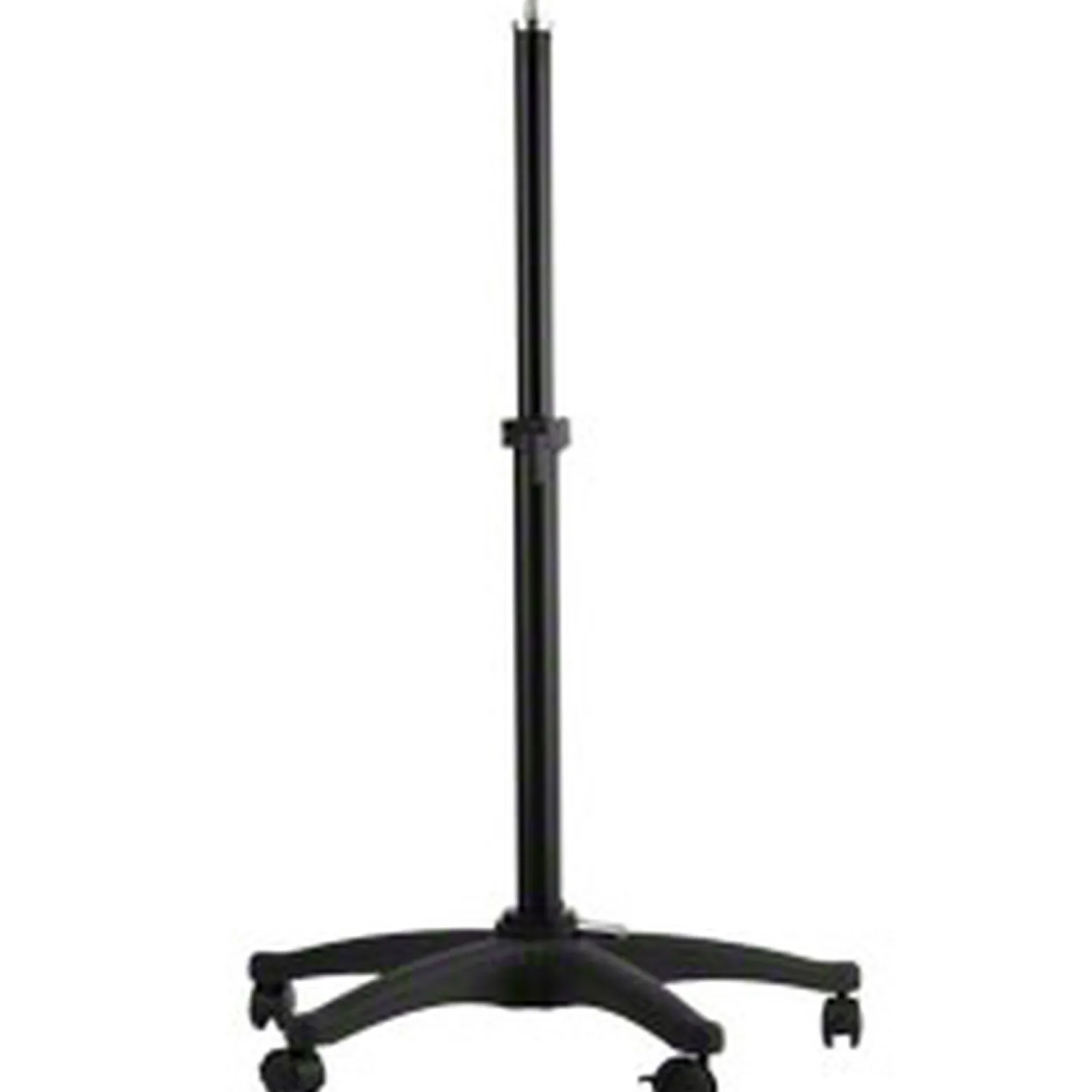 Walimex pro Rollstativ für Windmaschine höhenverstellbar 70-110 cm, Lampenstativ mit 12 kg Traglast, mit 5/8 Zoll Spigot, fünf Rollen und Feststellbremse