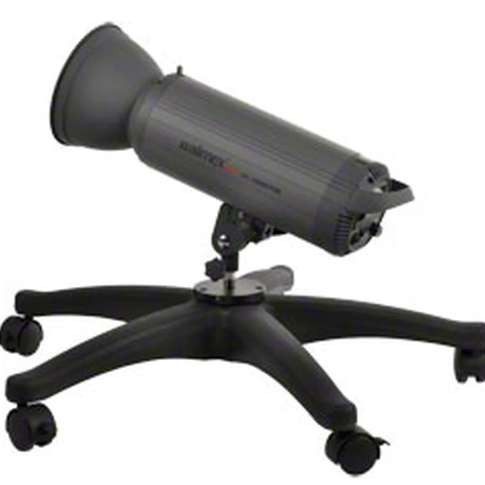 Walimex pro Rollstativ für Windmaschine höhenverstellbar 70-110 cm, Lampenstativ mit 12 kg Traglast, mit 5/8 Zoll Spigot, fünf Rollen und Feststellbremse