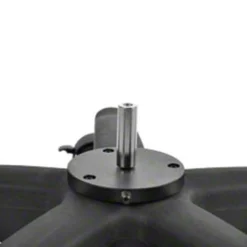 Walimex pro Rollstativ für Windmaschine höhenverstellbar 70-110 cm, Lampenstativ mit 12 kg Traglast, mit 5/8 Zoll Spigot, fünf Rollen und Feststellbremse
