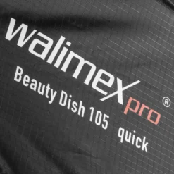 Walimex pro SL Beauty Dish Softbox QA105 Ø 105 cm kompatibel mit Profoto, Lichtformer mit Grid und Diffusoren, Reflektor für Fotografie