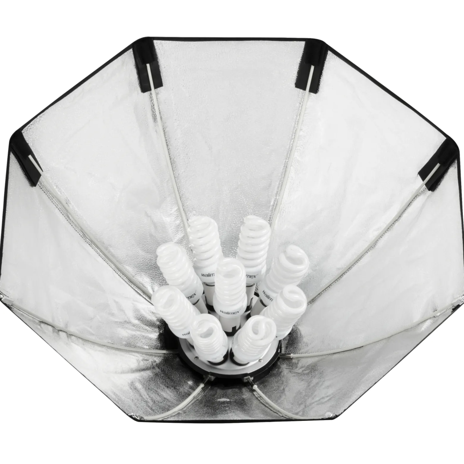 Walimex pro Softbox für Daylight 1260 Ø 80 cm Oktagon-Lichtformer für gleichmäßiges Dauerlicht und natürliches Augenlicht