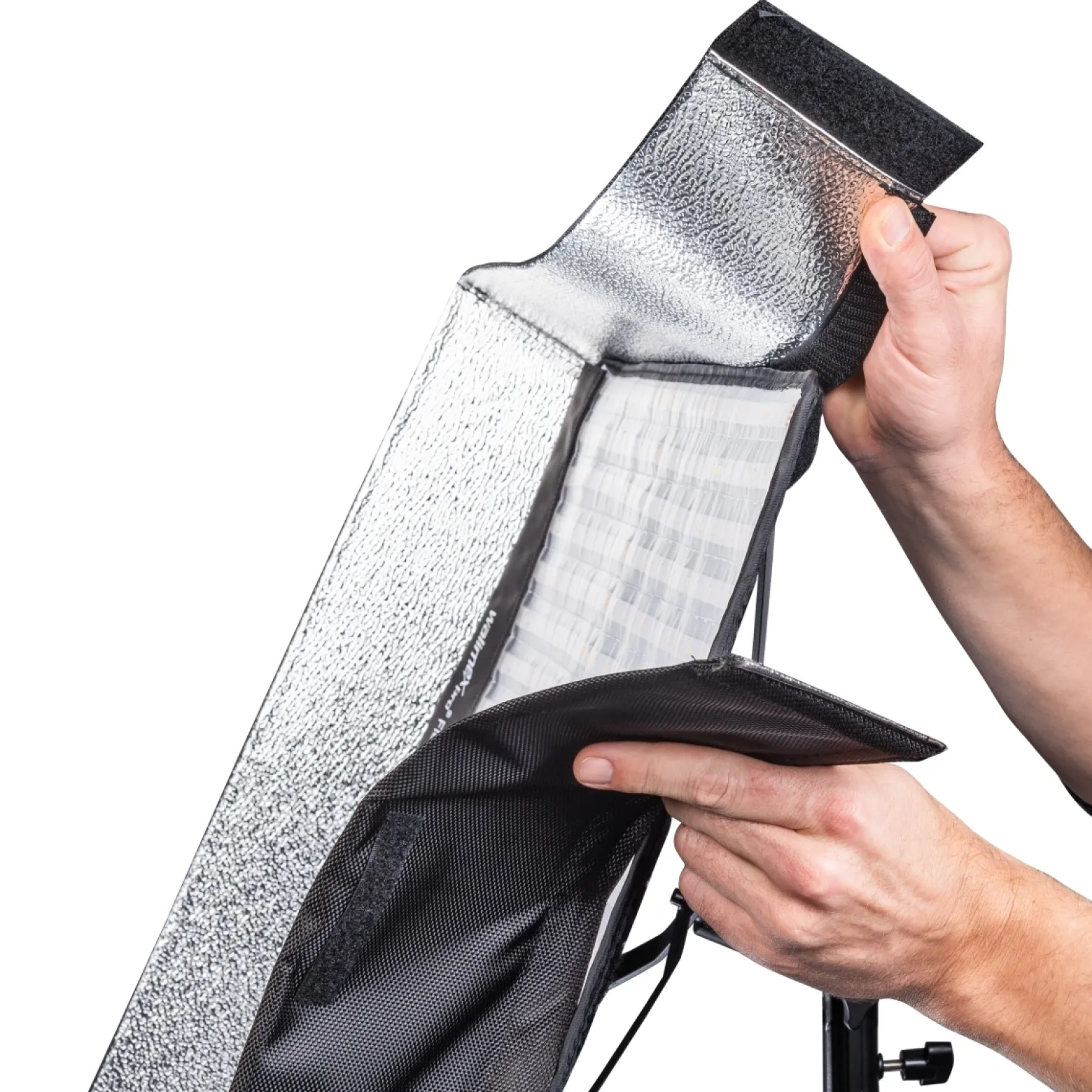 Walimex pro Softbox für Flex LED 500 Bi Color Leuchte, hochwertige Soft Box 50 x 36 x 10 cm mit Frontdiffusor, leichter Aufbau ideal für Fotostudio
