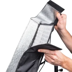 Walimex pro Softbox für Flex LED 1000 Bi Color Leuchte, hochwertige Soft Box 65 x 50 x 10 cm mit Frontdiffusor, leichter Aufbau ideal für Fotostudio