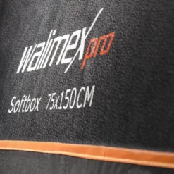 Walimex pro Softbox Orange Line 75 x 150 cm, Soft Box 360° drehbar, Lichtformer für Foto und Video, inkl. Diffusor ideal für Fotostudio