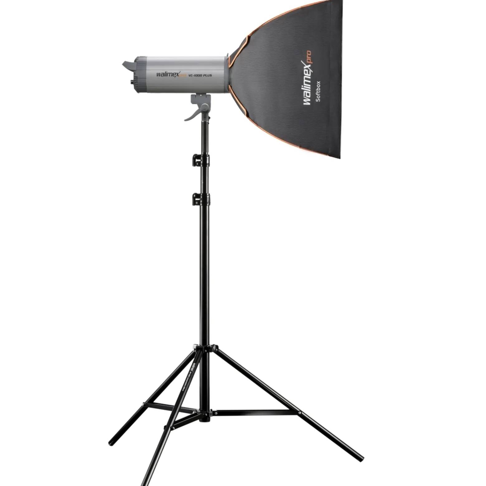 Walimex pro Softbox Orange Line 300 x 1200 x 600 mm, Lichtformer um 360° drehbar, einfacher Aufbau, inkl. Diffusoren und Tasche, ideal für Produkt- und Peoplefotografie