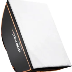 Walimex pro Softbox Orange Line 80 x 120 cm, Soft Box 360° drehbar, Lichtformer für Foto und Video, inkl. Diffusor ideal für Fotostudio