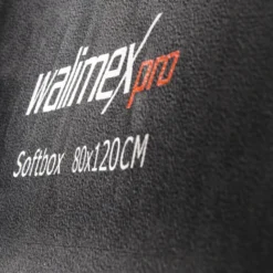 Walimex pro Softbox PLUS Orange Line 80 x 120 cm, Soft Box 360° drehbar, Lichtformer für Foto und Video, inkl. Diffusor, Masken, Grid ideal für Fotostudio