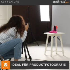 Walimex pro Softbox 40 x 60 cm mit 35 W Daylight LED, Studioleuchte 5000 K Tageslicht, Soft Box neigbar um ca. 135°, inkl. Diffusor ideal für Fotostudio