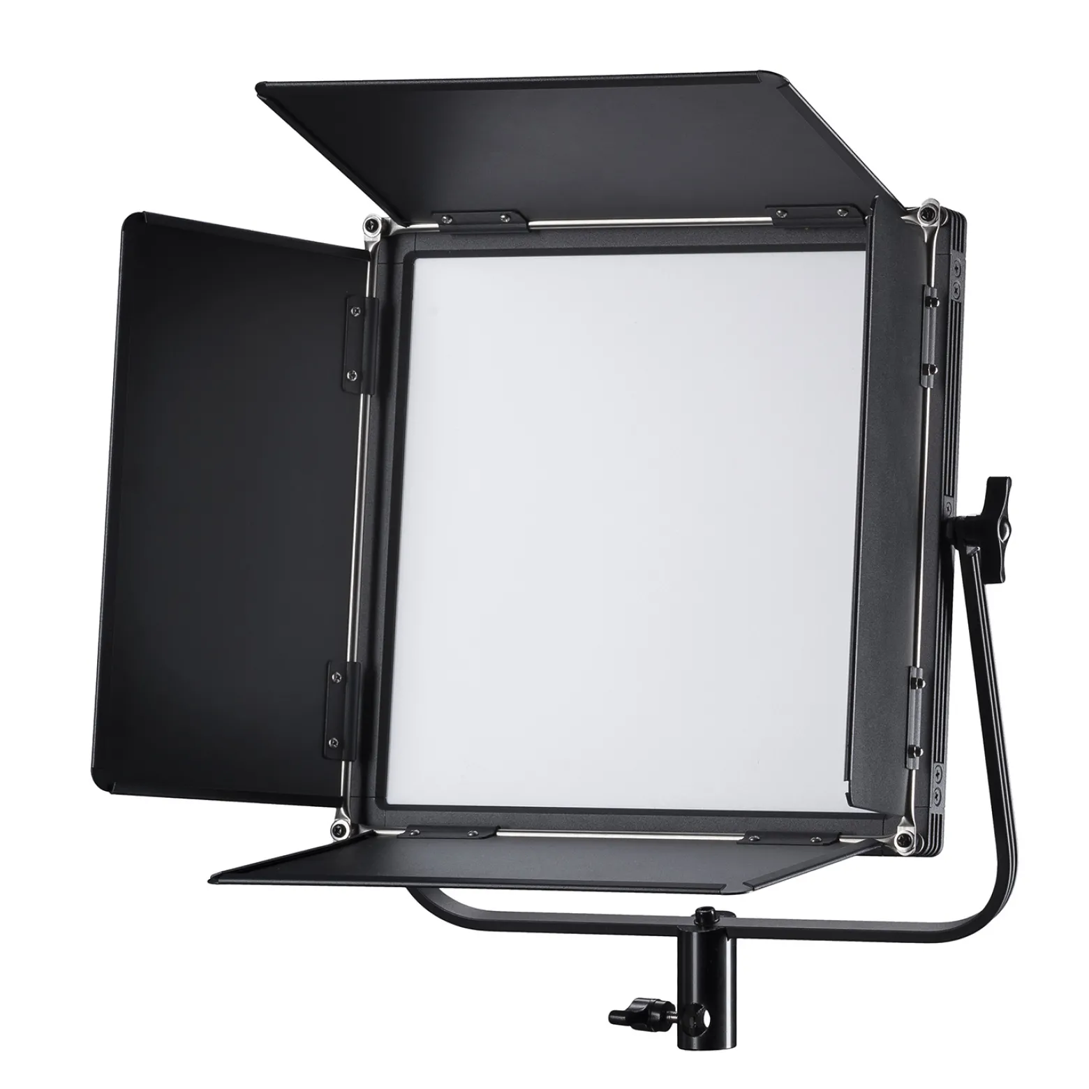 Walimex pro Soft LED Brightlight 520 Bi-Color Flächenleuchte, 40 W Videoleuchte mit Farbtemperatur 3200-5600 K, Studioleuchte mit LCD-Display, Flächenlicht Akku Anschlüssen