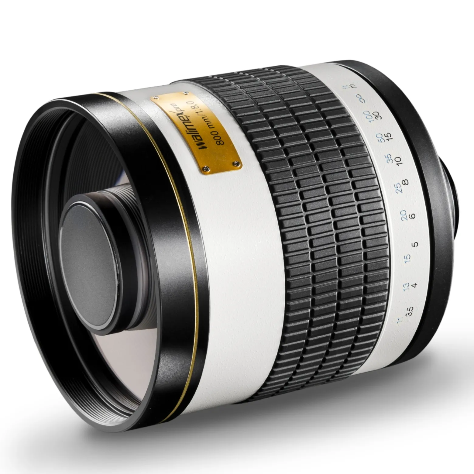 Walimex pro Spiegel Objektiv 800/8,0 DSLR für MFT Anschluss – Länge 131mm – für 800mm Brennweite – Vollformat/APS-C Sensor – für Reise Natur Tiere – K-Mount T2-Adapter – 3,5m Naheinstellgrenze