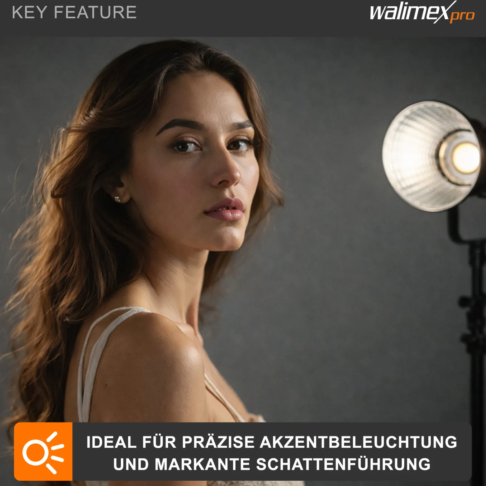 Walimex pro Standardreflektor II kompatibel mit Walimex pro & Bowens Anschluss, gleichmäßiger Lichtkegel für professionelle Lichtgestaltung