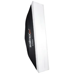 Walimex pro Striplight 300 x 1200 x 400 mm, Lichtformer um 360° drehbar, einfacher Aufbau, inkl. Diffusoren und Tasche, ideal für Produkt- und Peoplefotografie