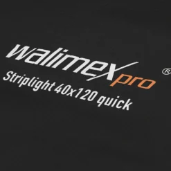Walimex pro Studio Line Striplight Softbox 40 x 120 cm, Soft Box inkl. Diffusor, Lichtformer 360° drehbar, faltbar, schneller Aufbau, für Studioblitz oder Studioleuchte