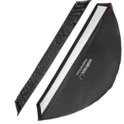 Walimex pro Studio Line Striplight Softbox 40 x 120 cm, Soft Box inkl. Diffusor, Lichtformer 360° drehbar, faltbar, schneller Aufbau, für Studioblitz oder Studioleuchte - inkl. Adapter für Elinchrom