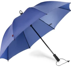 Walimex pro Swing handsfree Regenschirm ausziehbar – 1000 x 1140 x 1000 mm – Marine – Teleskopschirm bis 1 m / Ø 114 cm – mit Clip System – Kamerazubehör Fotografie
