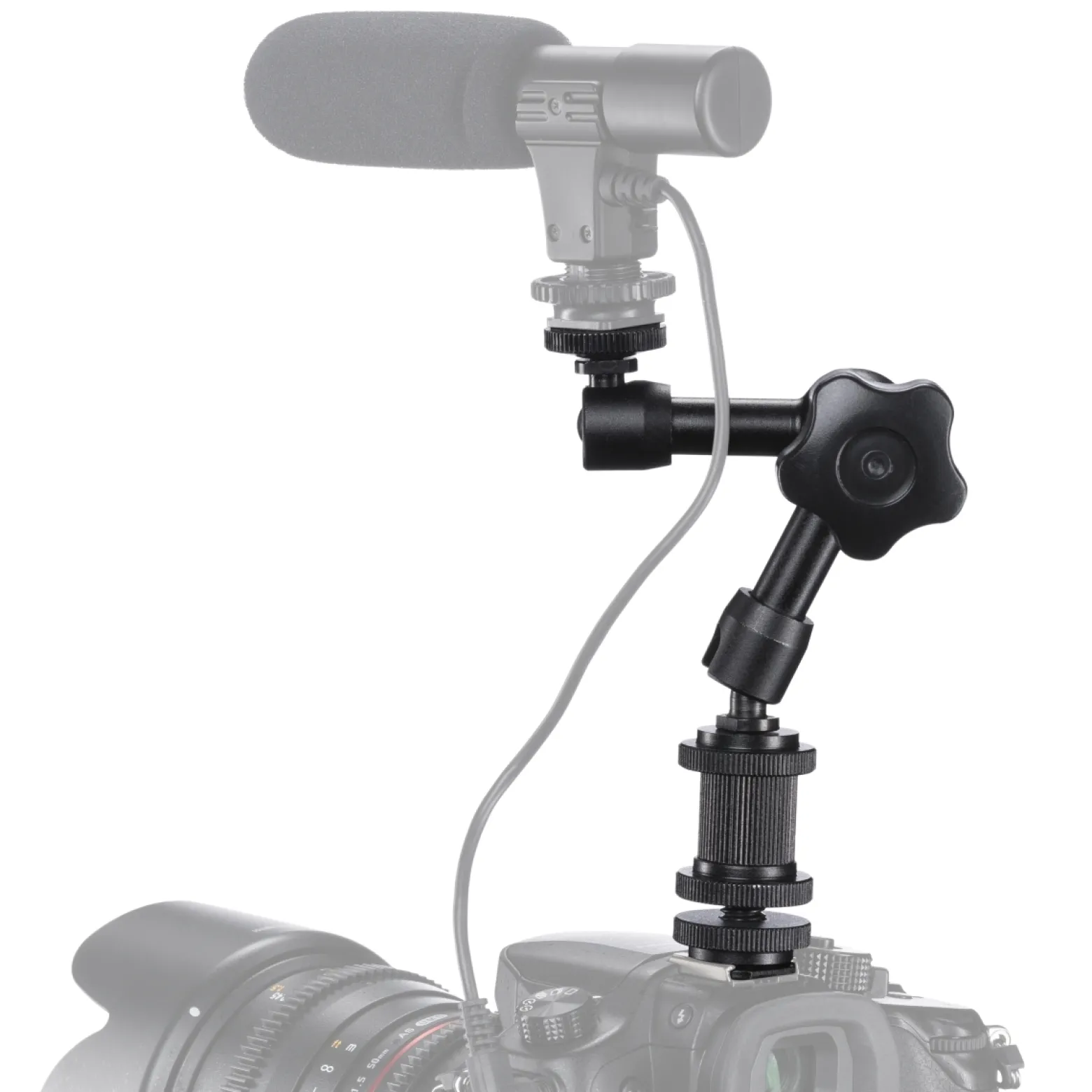Walimex pro Swivel Arm Magic DSLR-Gelenkarm Stativ Auslegearm 18 cm 2-er Set für Videostative, Rigs und Dolly