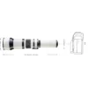 Walimex pro Teleobjektiv 650-1300mm 1:8-16 CSC kompatibel mit Nikon Z – Manueller Fokus, Zoom-Teleobjektiv für Vollformat & APS-C Sensor – Ganzmetallfassung, inkl. Aufbewahrungstasche & Deckeln