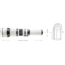 Walimex pro Teleobjektiv 650-1300mm 1:8-16 CSC kompatibel mit Nikon Z – Manueller Fokus, Zoom-Teleobjektiv für Vollformat & APS-C Sensor – Ganzmetallfassung, inkl. Aufbewahrungstasche & Deckeln