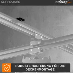 Walimex pro Träger für Deckenschienensystem - 100 x 65 x 10 mm - zur einfachen Deckenbefestigung Deckenmontage - für Schienen System für Lampen Lichtquellen Kameras Studio Equipment