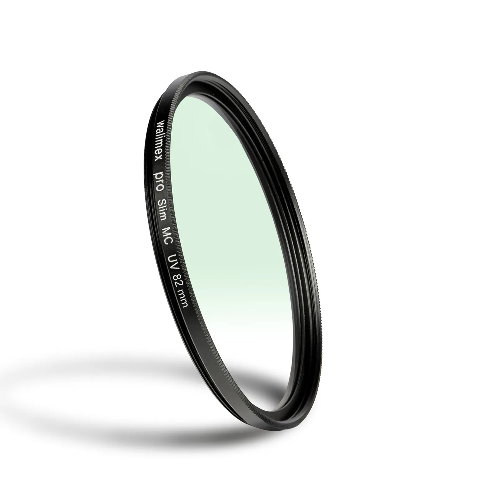 Walimex pro UV-Filter Slim MC 82mm - Schutz vor UV-Strahlen und Verschmutzung, Hochwertige Mehrschichtvergütung, mit äußerst dünner, gering auftragender Metallfassung, Inkl. Schutzhülle