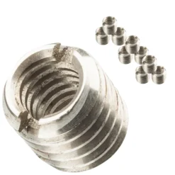 Walimex pro 10x Gewindeadapter 1/4 Zoll auf 3/8 Zoll, hochwertiger Gewinde Adapter aus Edelstahl, passend für ältere Kameras und Stativgewinde