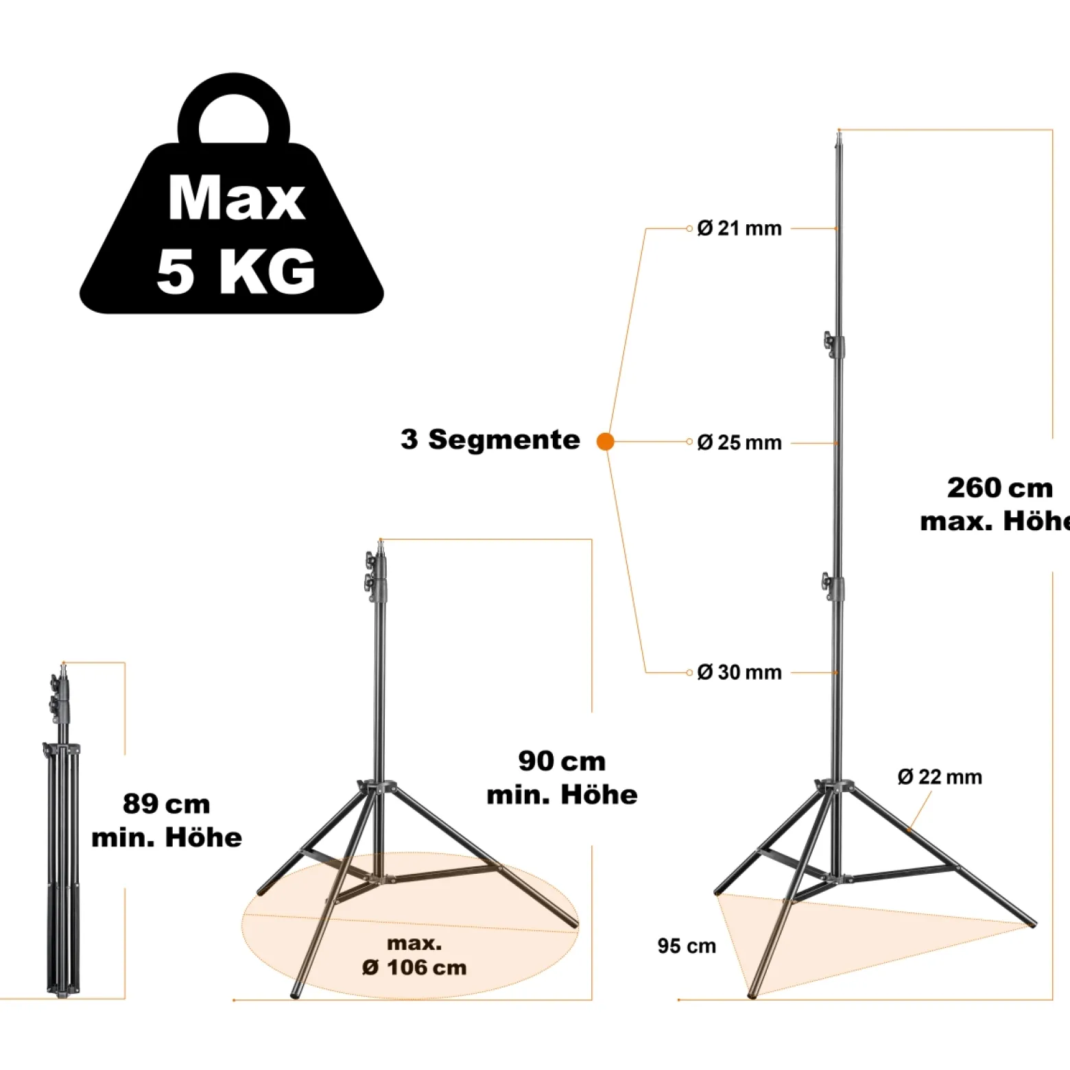 Walimex pro 2x LED 500 Versalight Daylight Flächenleuchte inkl. 2x Lampenstativ, 32 W Videoleuchte, Tageslichtlampe mit 5600 K, Studioleuchte mit Fernbedienung