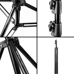 Walimex pro 2x LED 500 Versalight Daylight Flächenleuchte inkl. 2x Lampenstativ, 32 W Videoleuchte, Tageslichtlampe mit 5600 K, Studioleuchte mit Fernbedienung