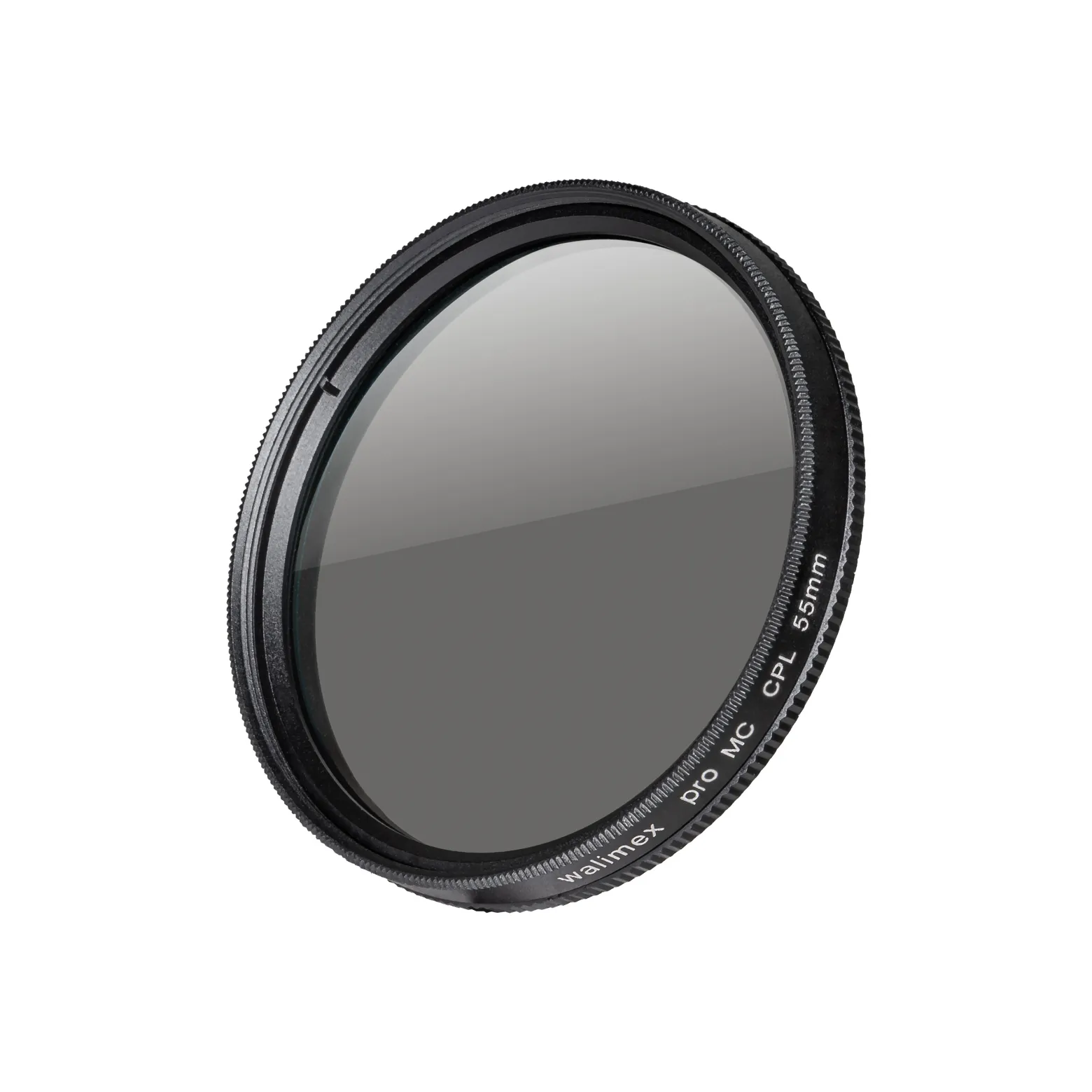 Walimex pro Zirkularer Polfilter MC - Ø 55 mm - mehrfach vergütet - mit Schutzhülle, reduziert Reflexionen, verstärkt Kontraste und Farbsättigung - ideal für die Landschaftsfotografie