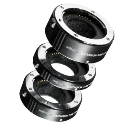 Walimex pro Zwischenringsatz Makro Ringe für Micro Four Thirds MFT, Zwischenringe 10, 16, 21 mm, für Kameraobjektiv, ideal für Makrofotografie