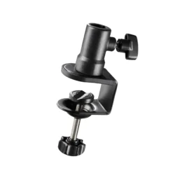 Walimex Schraubklemme mit Spigotaufnahme - 65 x 40 x 150 mm - für 1/4 und 5/8" Spigot - Klemmbereich ca. 3,5 cm - für Kanten und Platten - Fotozubehör Kamera Zubehör Fotostudio Atelier