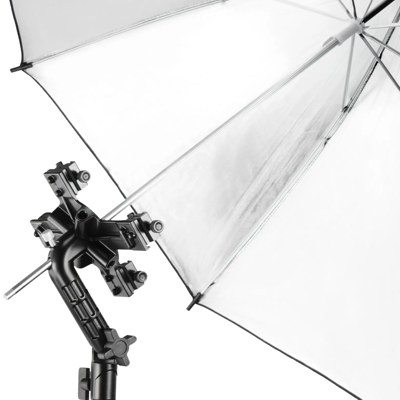 Walimex Set für Blitzhalter - 230 x 220 x 80 mm - 4-fach Halter für Systemblitze - mit Softbox 60 x 60 cm, Diffusoren, Grid & Transporttasche - Kamera Foto Studio