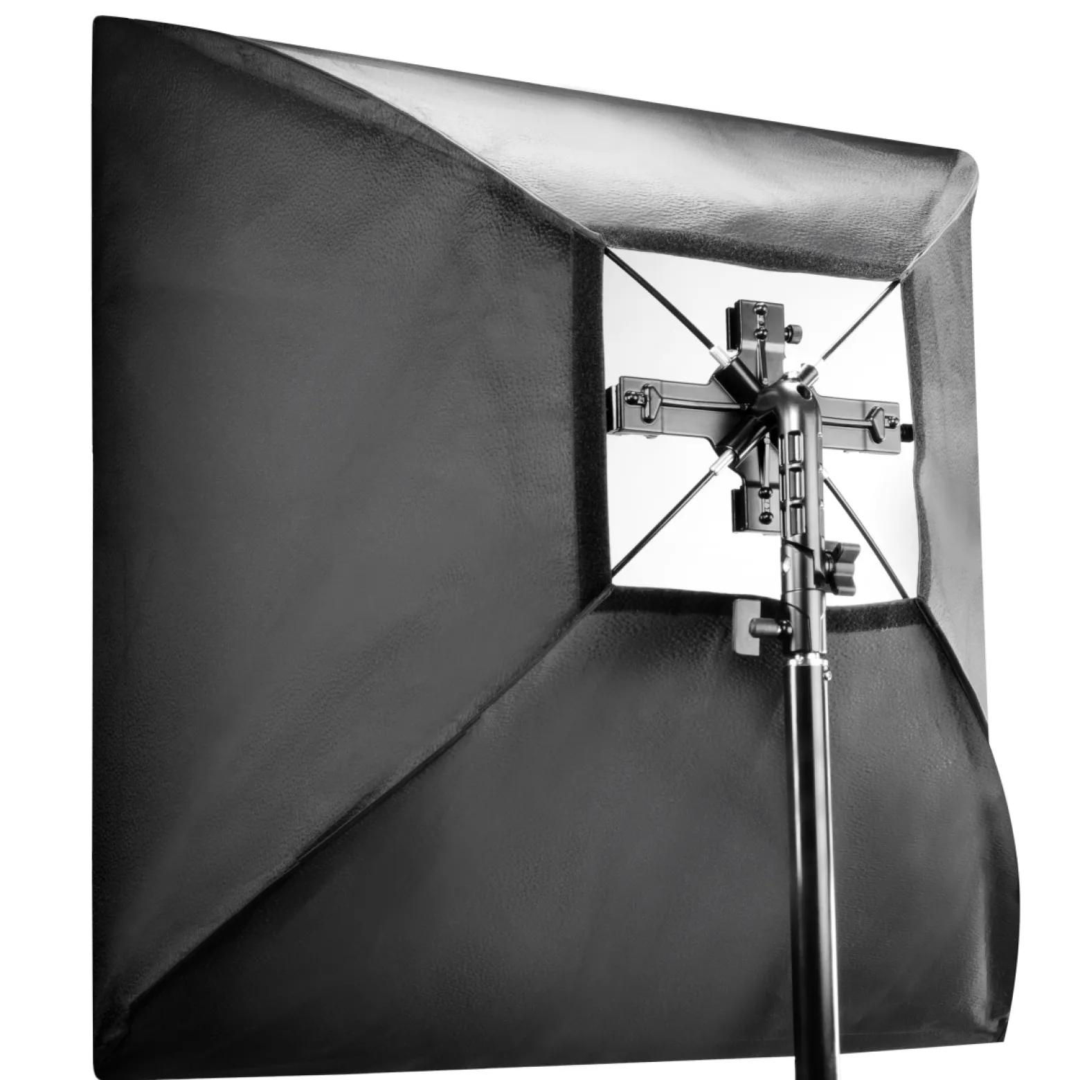 Walimex Set für Blitzhalter - 230 x 220 x 80 mm - 4-fach Halter für Systemblitze - mit Softbox 60 x 60 cm, Diffusoren, Grid & Transporttasche - Kamera Foto Studio