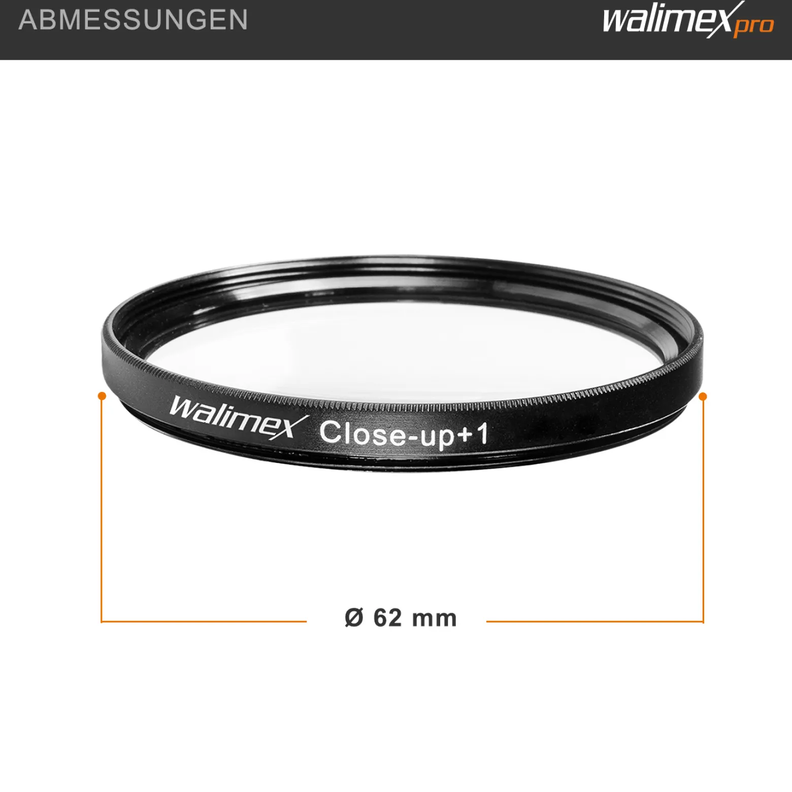 Walimex Set 4x Close up Makrolinsen/Nahlinsen - für 62 mm Gewinde - inkl. +1/+2/+4/+10 Dioptrien - Kamera Foto Zubehör für Makrofotografie Macro Shots Makro Objektiv