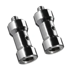 Walimex Set 2x Spigot Gewinde Adapter 1/4 Zoll auf 3/8 Zoll – Gewindeadapter für Kamera Zubehör und Stativ – Fotostudio Fotoshootings Fotografie