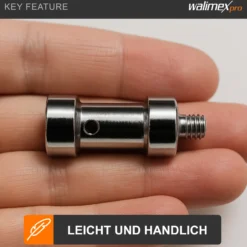 Walimex Set 4x Spigot Gewinde Adapter 1/4 Zoll auf 3/8 Zoll – Gewindeadapter für Kamera Zubehör und Stativ – Fotostudio Fotoshootings Fotografie