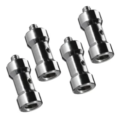 Walimex Set 4x Spigot Gewinde Adapter 1/4 Zoll auf 3/8 Zoll – Gewindeadapter für Kamera Zubehör und Stativ – Fotostudio Fotoshootings Fotografie