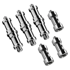 Walimex Set 3x Spigot Gewinde Adapter 3/8 Zoll bis 1/4 Zoll und 3x Spigot Gewinde Adapter 3/8 Zoll auf 1/4 Zoll– Gewindeadapter für Kamera Zubehör und Stativ – Fotostudio Fotoshootings Fotografie